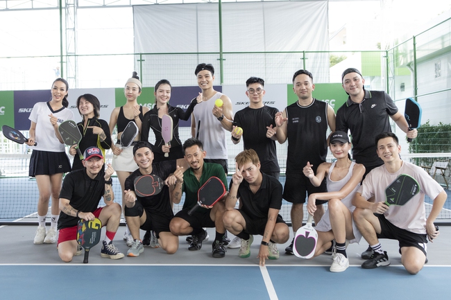 Dàn Hoa Á hậu tập luyện Pickleball chuẩn bị cho giải Pili Cup - Ảnh 1.