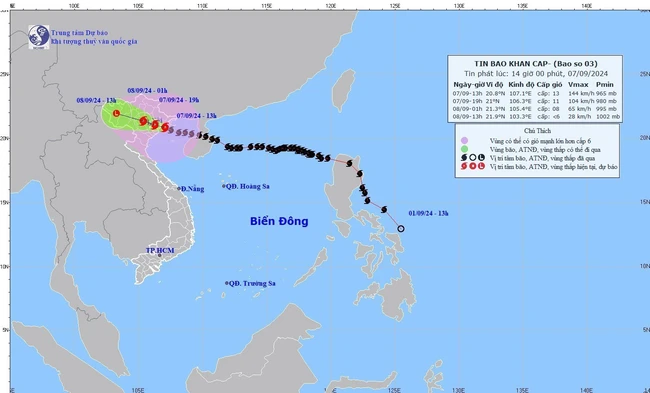 Bão số 3 giật cấp 16 trên vùng ven biển Quảng Ninh - Hải Phòng - Ảnh 1.
